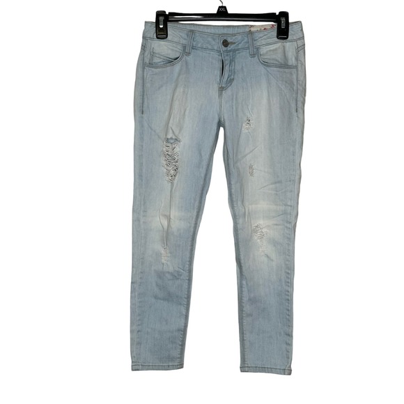 Siwy Women's Jeans  Mid-Rise Skinny Distressed Stretch Denim Light Blue 26 - Picture 1 of 11